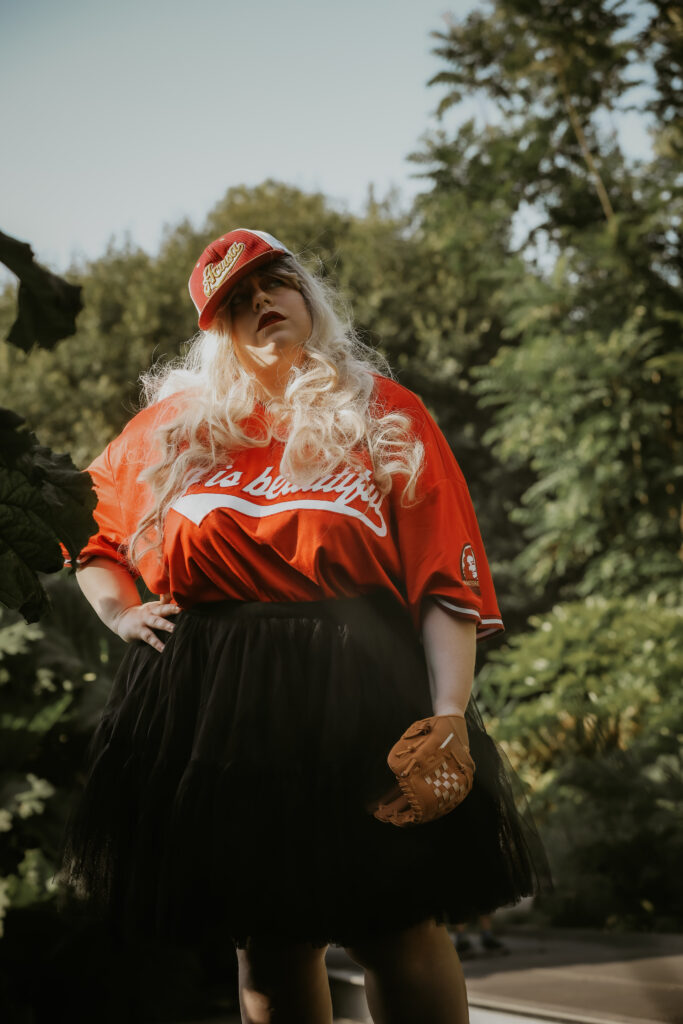 baseball femme obèse