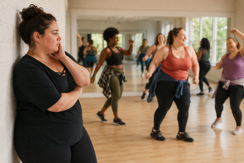 Danse et réflexion dans le studio