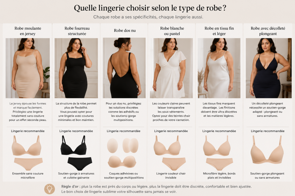 Quelle lingerie pour chaque type de robe ?