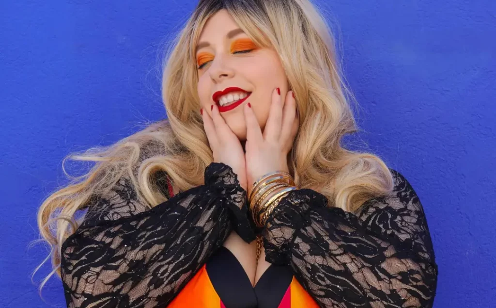 Robe grande taille colorée