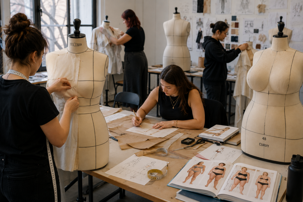Atelier de mode en pleine création