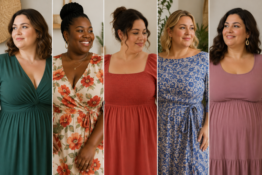 cinq femmes en robes