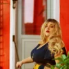 robe bleue et jaune grande taille
